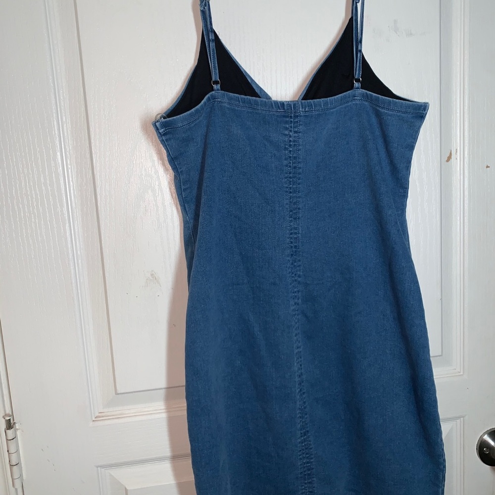 Zip Up Jean Dress